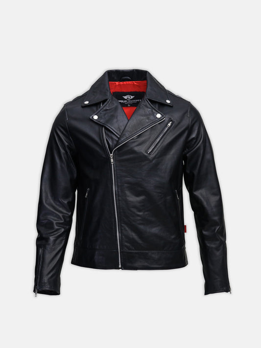 Vantage Classic Leather Biker Jacket