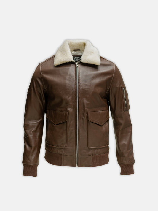 Vulcan Flight Jacket - Brown Leather