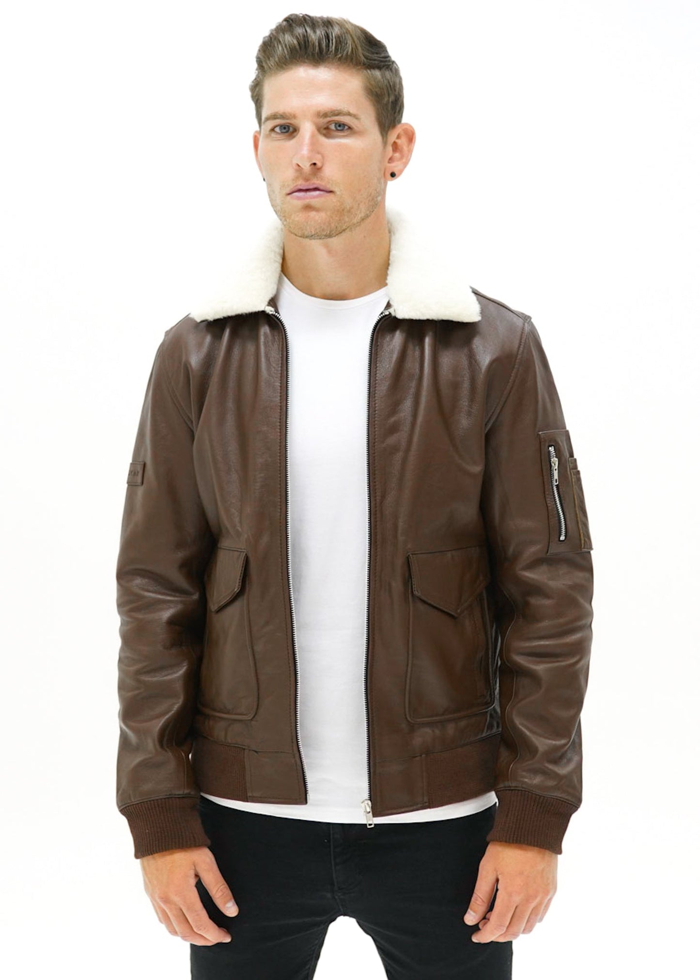 Vulcan Flight Jacket - Brown Leather