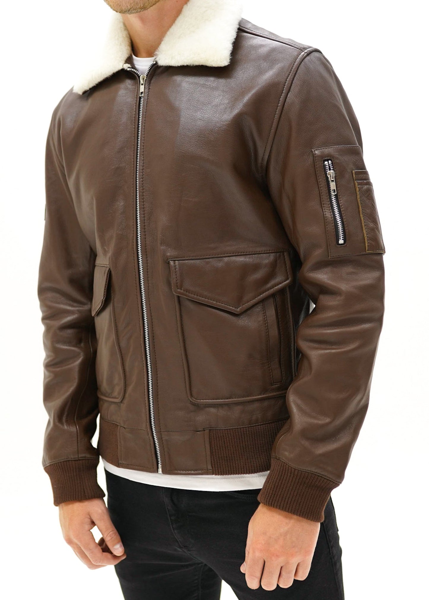 Vulcan Flight Jacket - Brown Leather