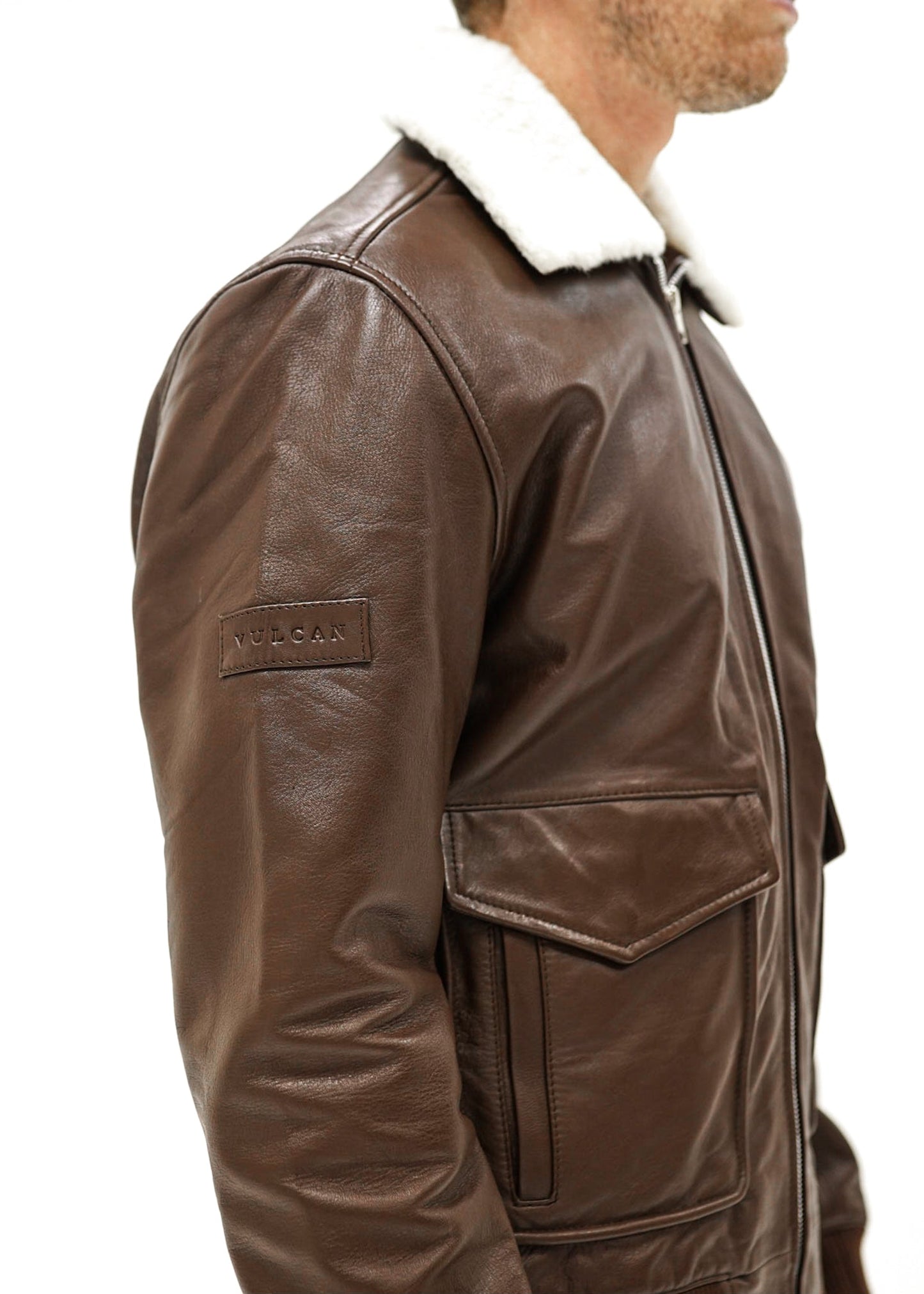 Vulcan Flight Jacket - Brown Leather