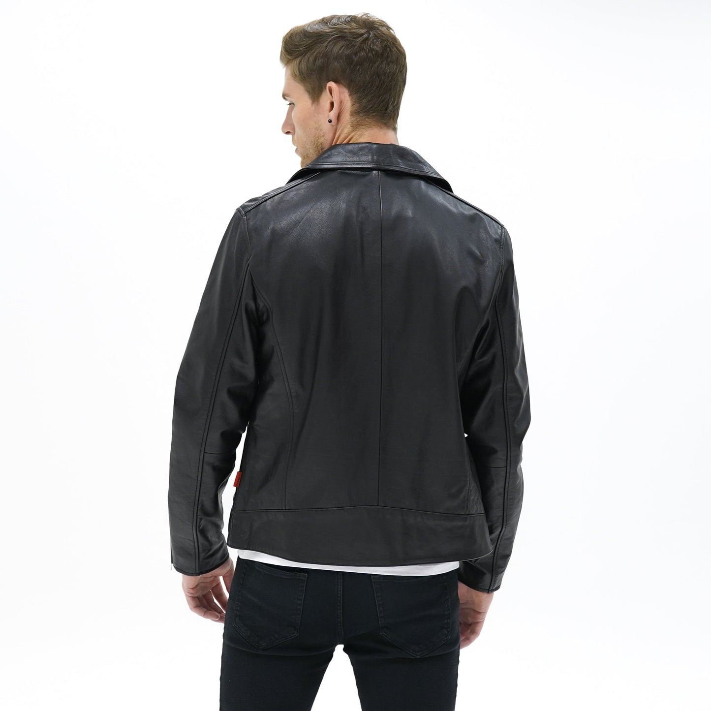 Vantage Classic Leather Biker Jacket