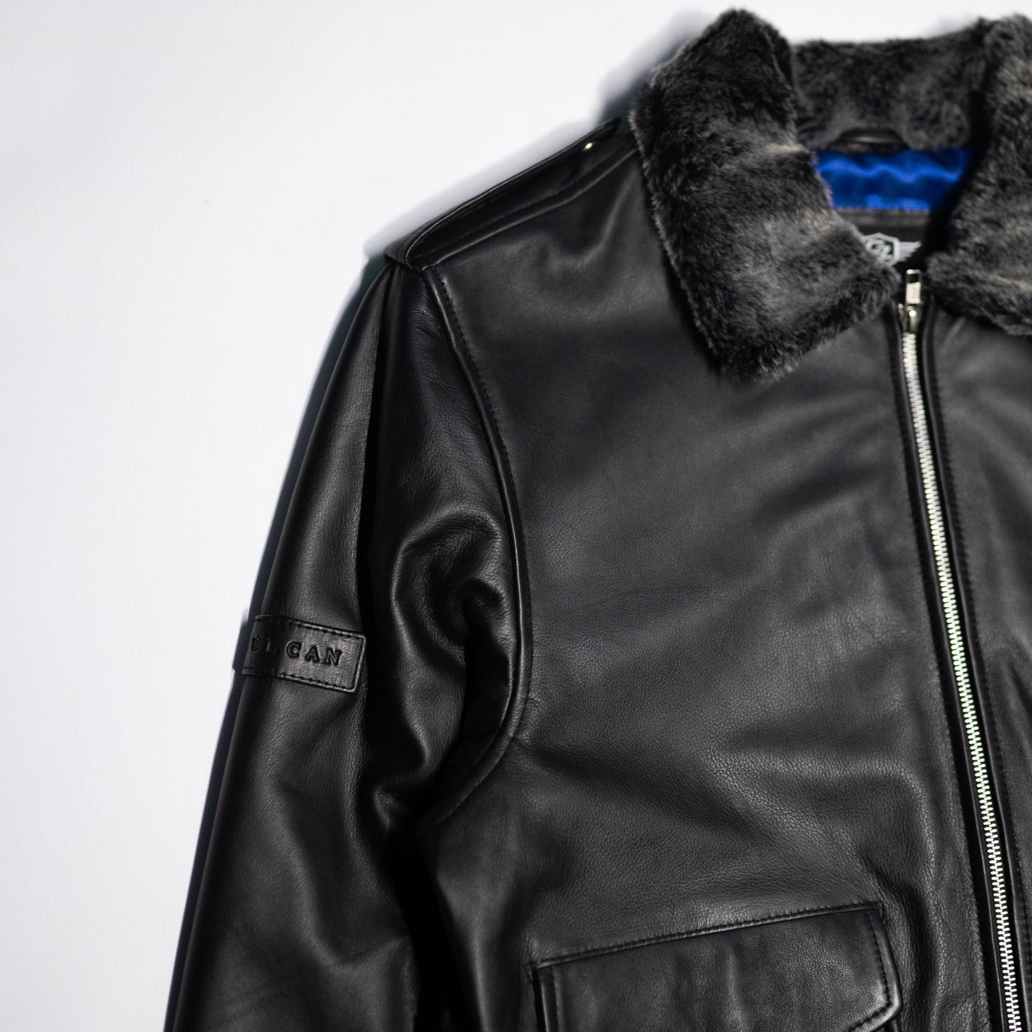 Vulcan Flight Black Aviator Jacket