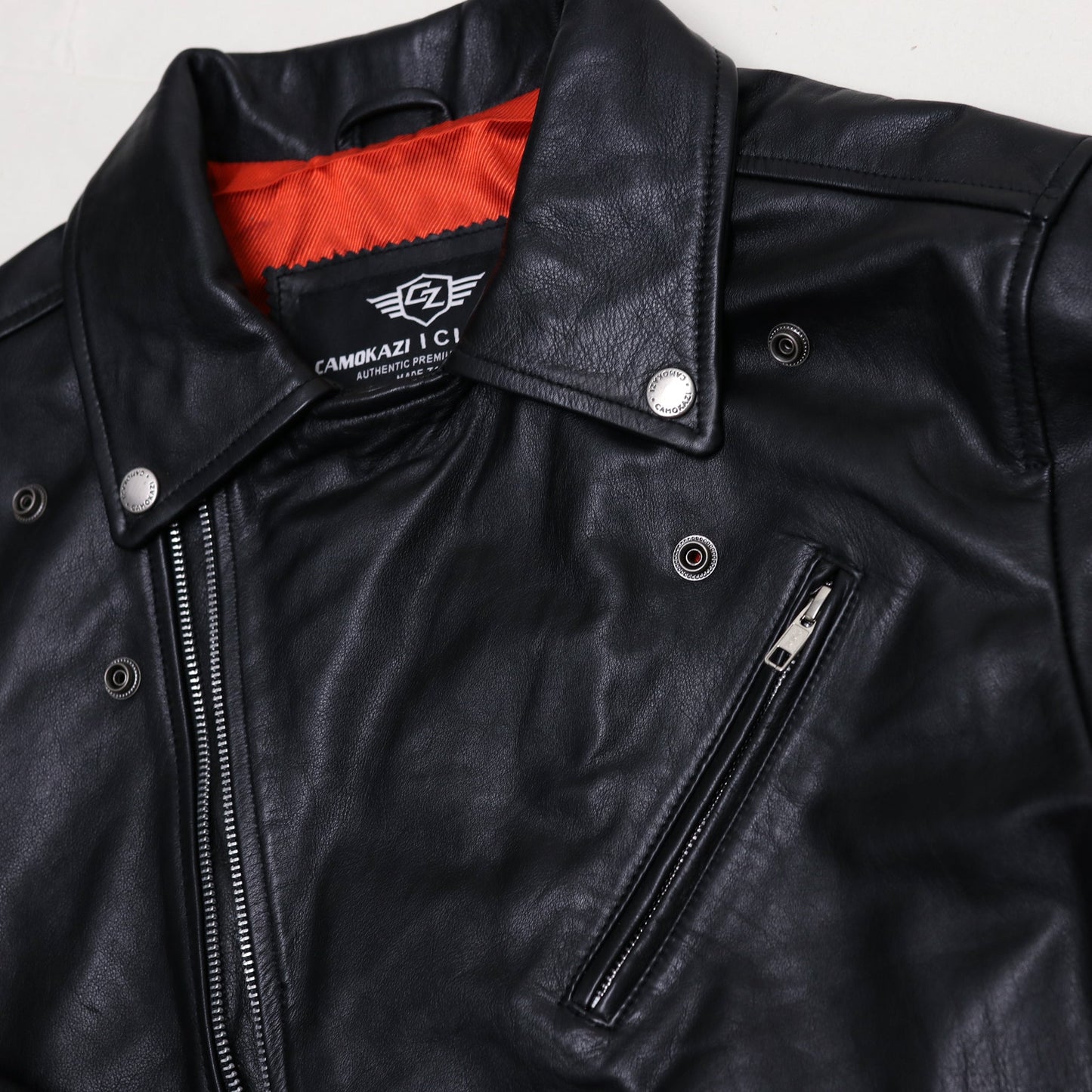 Vantage Classic Leather Biker Jacket