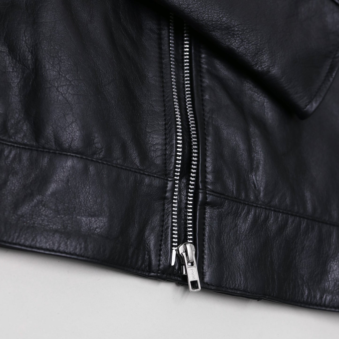 Vantage Classic Leather Biker Jacket