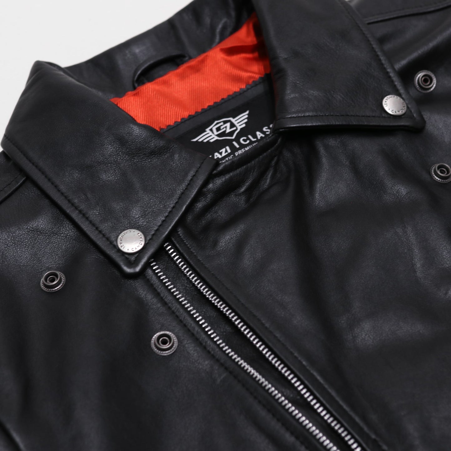 Vantage Classic Leather Biker Jacket