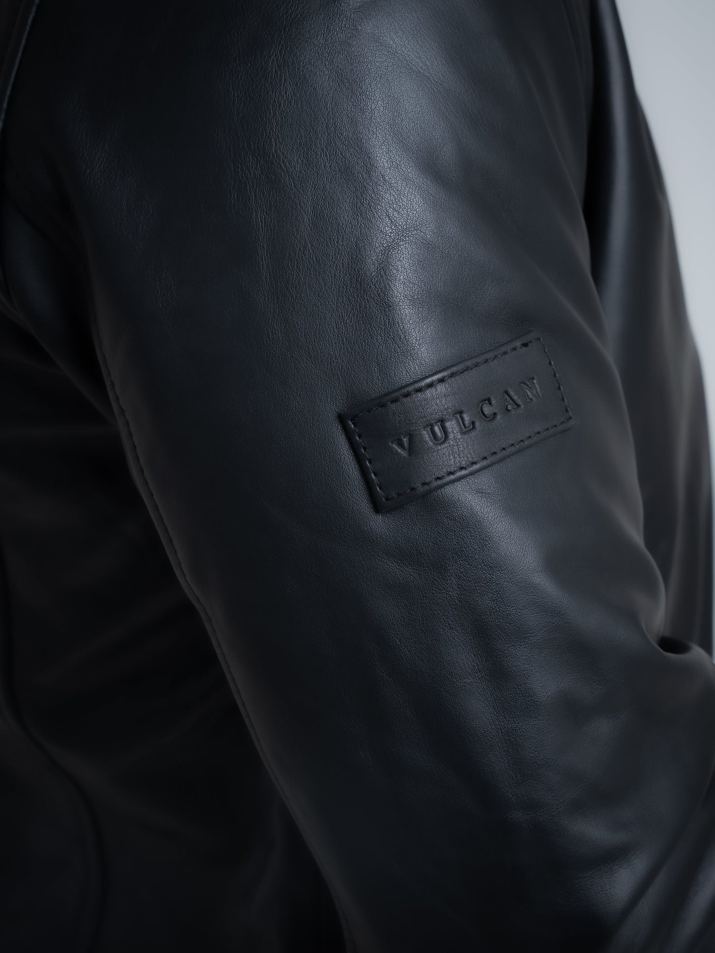 Vulcan II Black Leather Flying Jacket