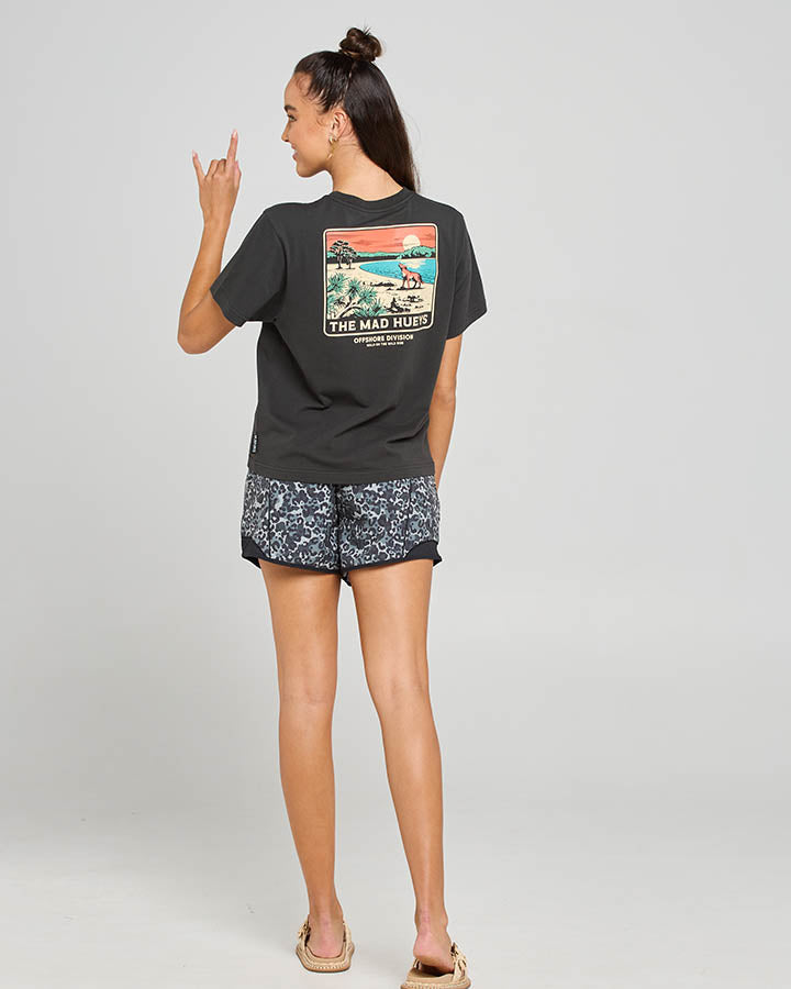 WALK ON THE WILD SIDE | WOMENS SS TEE - VINTAGE BLACK