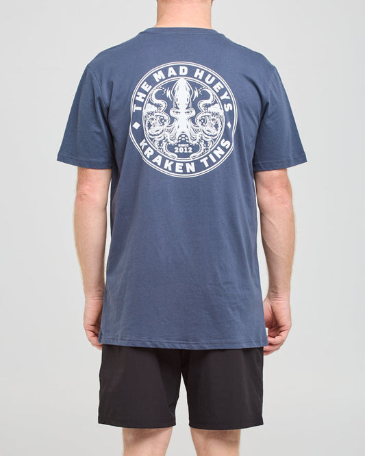 KRAKEN TINS | SS TEE  - PETROL BLUE