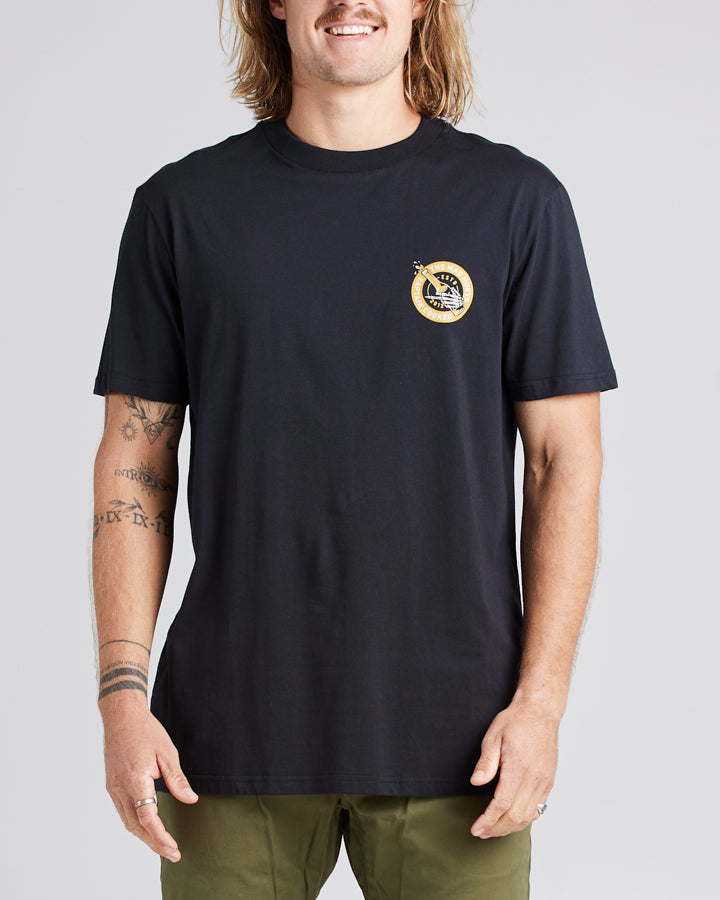 CAPTAIN COOKED | SS TEE - BLACK