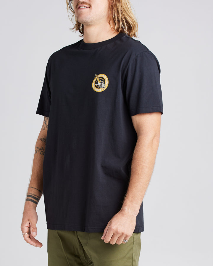 CAPTAIN COOKED | SS TEE - BLACK