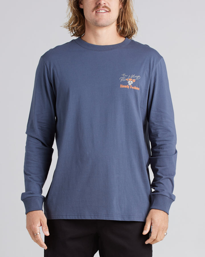 HOWDY FKRS | LS TEE - PETROL BLUE