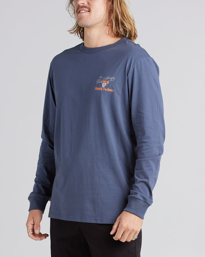 HOWDY FKRS | LS TEE - PETROL BLUE