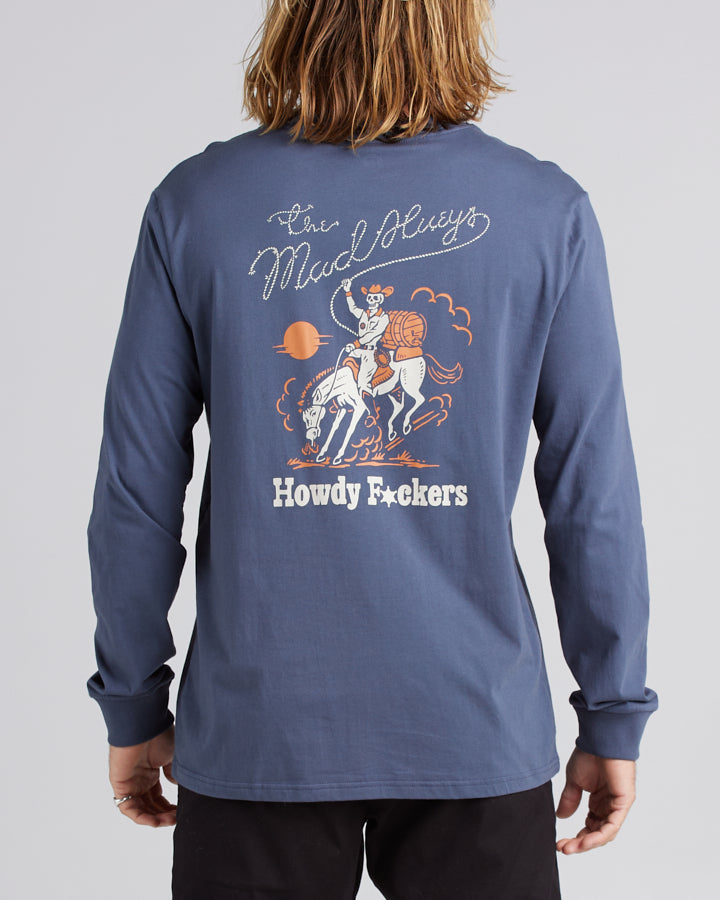 HOWDY FKRS | LS TEE - PETROL BLUE