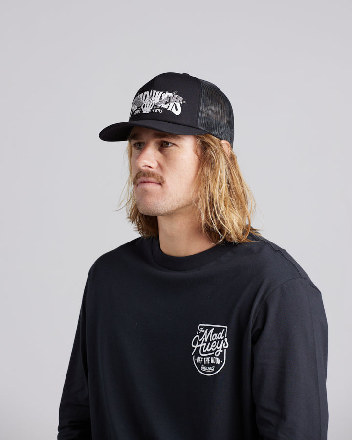 BONES AHOY | FOAM TRUCKER - BLACK