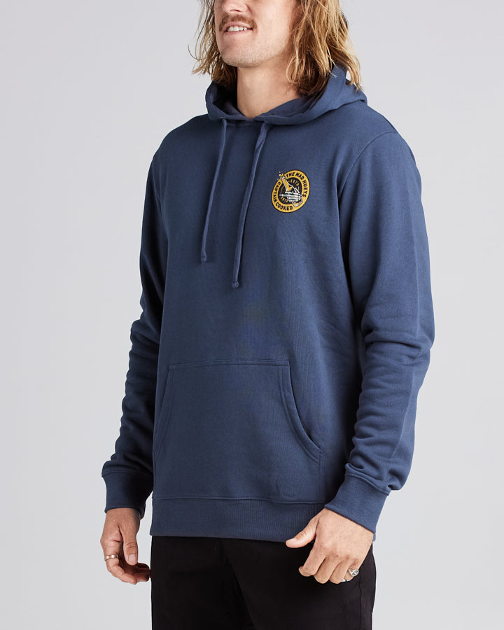 CAPTAIN COOKED | PULLOVER - PETROL BLUE