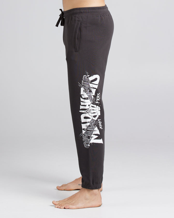 BONES AHOY | RELAXED TRACKPANT - VINTAGE BLACK