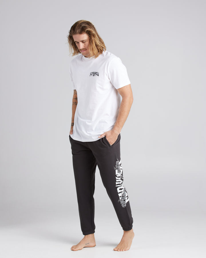 BONES AHOY | RELAXED TRACKPANT - VINTAGE BLACK