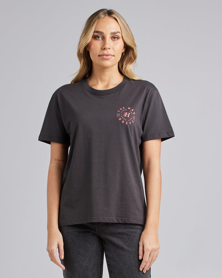 LIVING THE GOOD LIFE | WOMENS SS TEE - VINTAGE BLACK