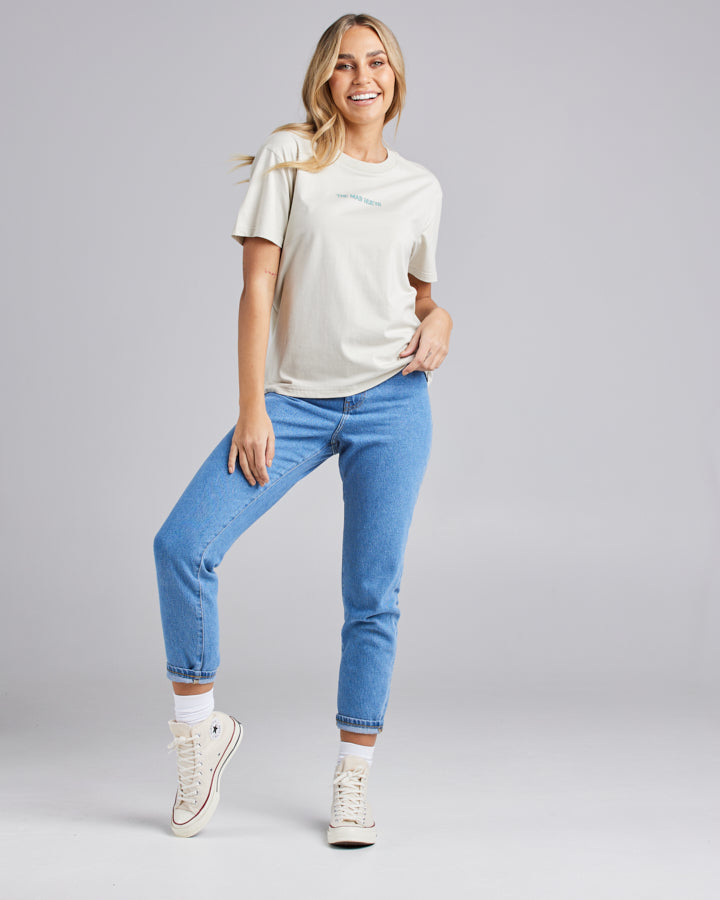 ANCHOR MERMAIDS | WOMENS SS TEE - STONE