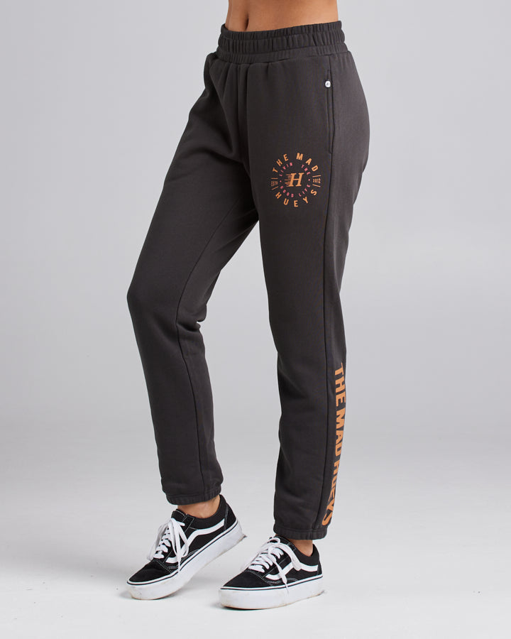 LIVING THE GOOD LIFE | WOMENS TRACKPANT - VINTAGE BLACK