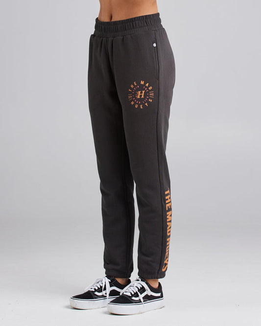 LIVING THE GOOD LIFE | WOMENS TRACKPANT - VINTAGE BLACK