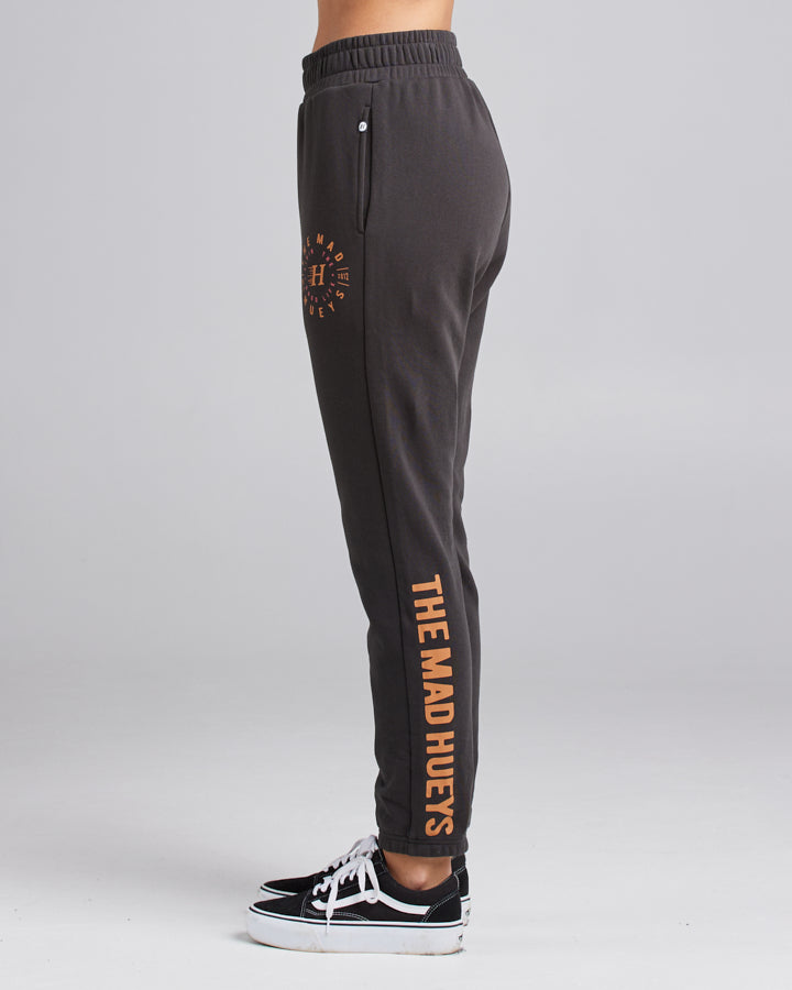 LIVING THE GOOD LIFE | WOMENS TRACKPANT - VINTAGE BLACK