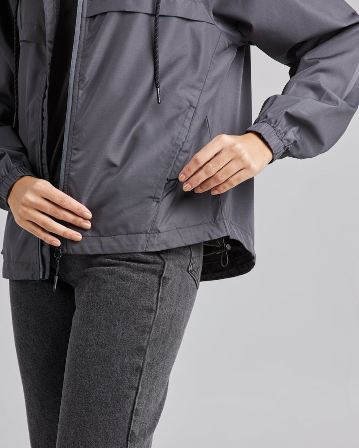 HUEYS GLOBAL | WOMENS SPRAY JACKET - CHARCOAL