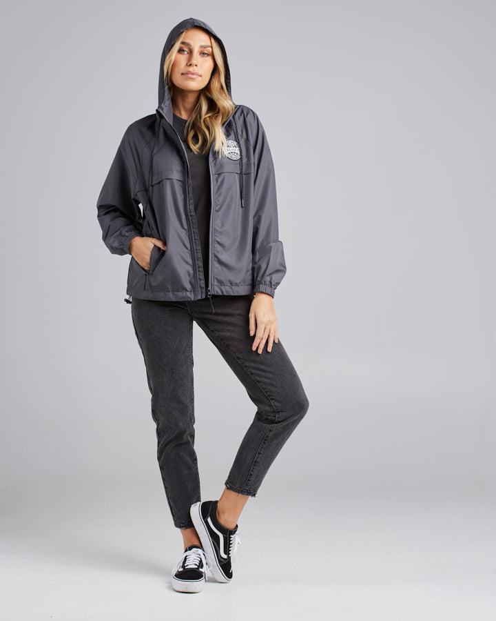 HUEYS GLOBAL | WOMENS SPRAY JACKET - CHARCOAL