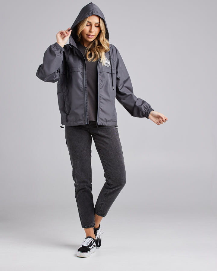 HUEYS GLOBAL | WOMENS SPRAY JACKET - CHARCOAL