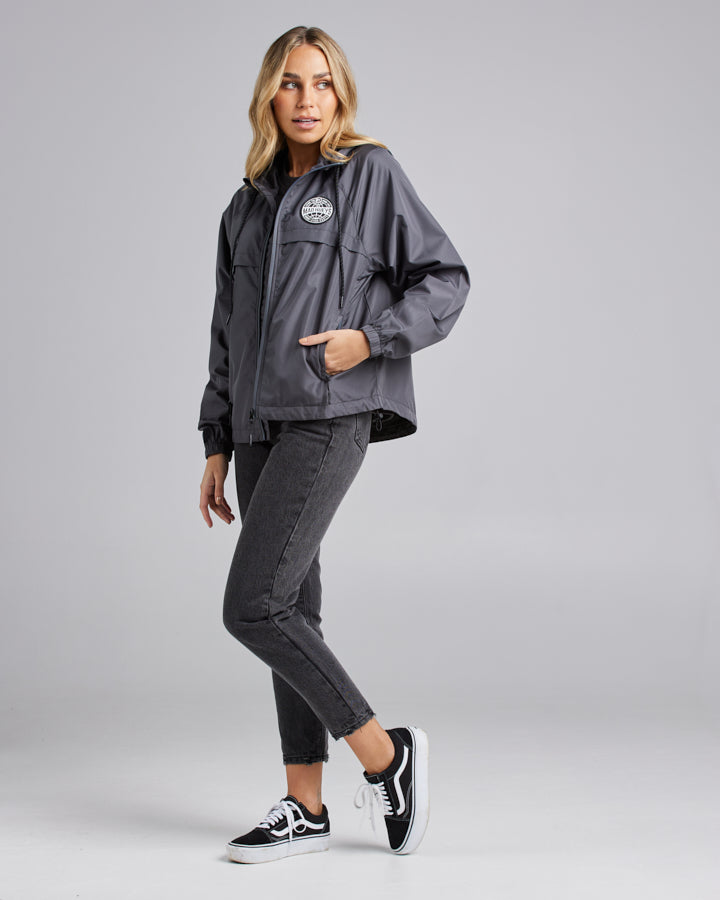 HUEYS GLOBAL | WOMENS SPRAY JACKET - CHARCOAL