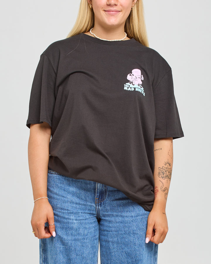 DRINKING BUDDIES | WOMENS OVERSIZED SS TEE - VINTAGE BLACK