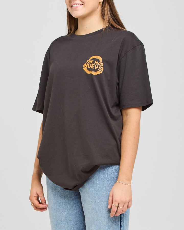 AUSSIE SUMMER | WOMENS OVERSIZED SS TEE - VINTAGE BLACK