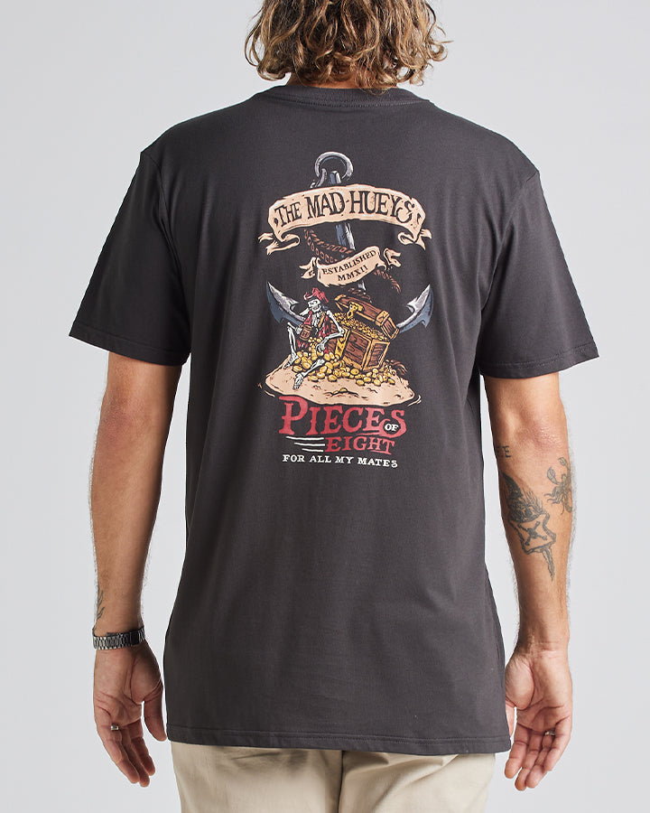 PIECES OF EIGHT | SS TEE - VINTAGE BLACK