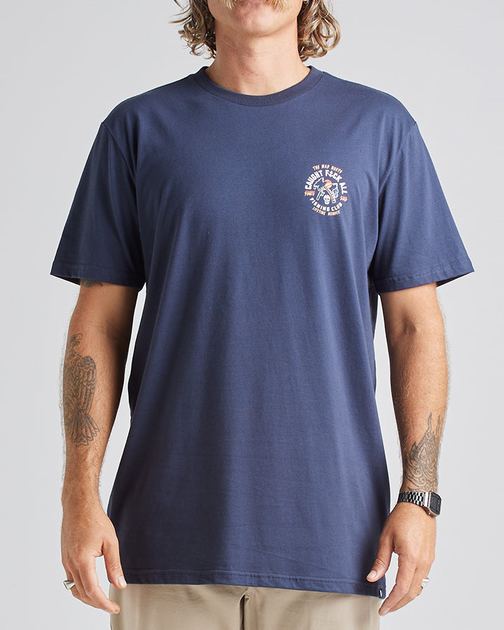 STILL CATCHING FK ALL | SS TEE - NAVY