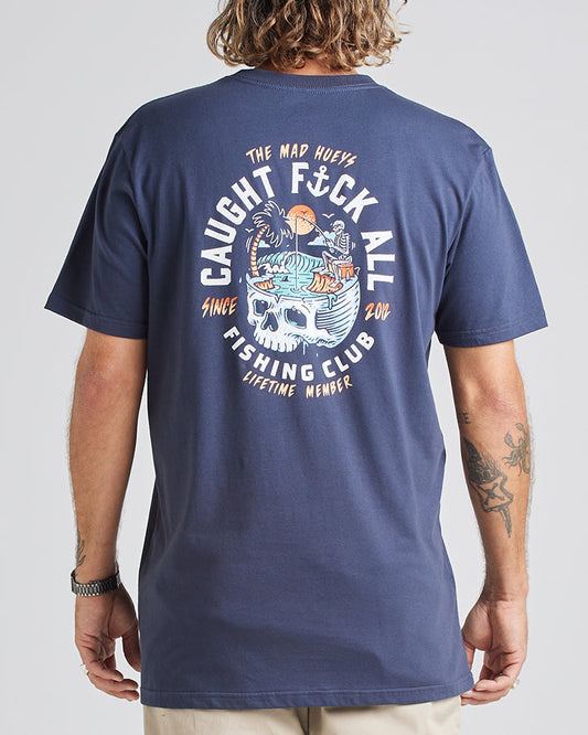 STILL CATCHING FK ALL | SS TEE - NAVY