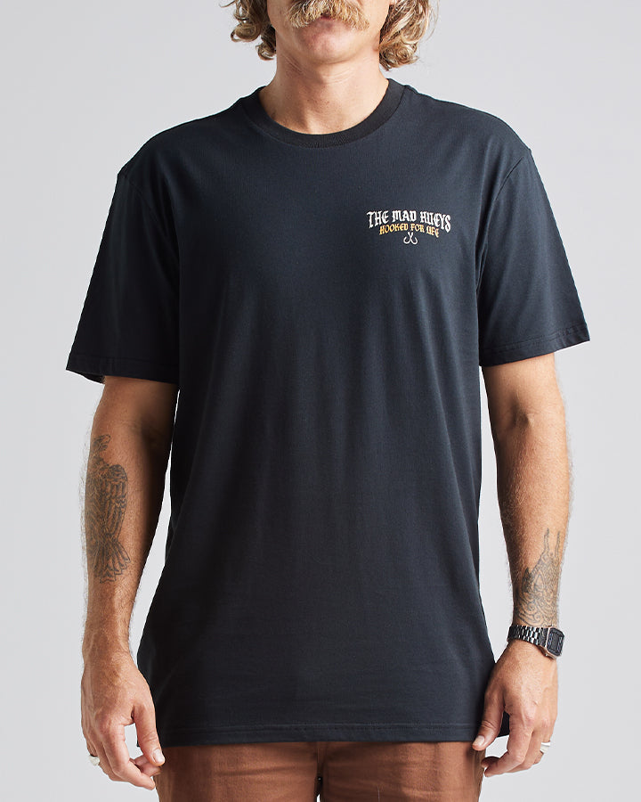 STILL HOOKED FOR LIFE | SS TEE - BLACK