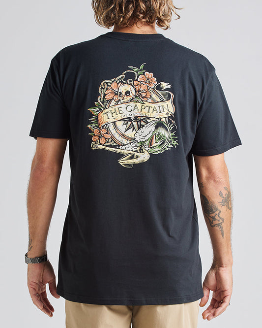 COMPASS CAPTAIN | SS TEE - BLACK