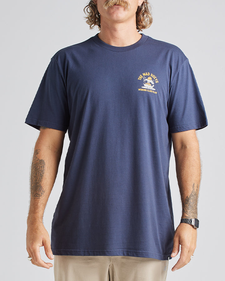 WORKING CLASS CLAM | SS TEE - NAVY