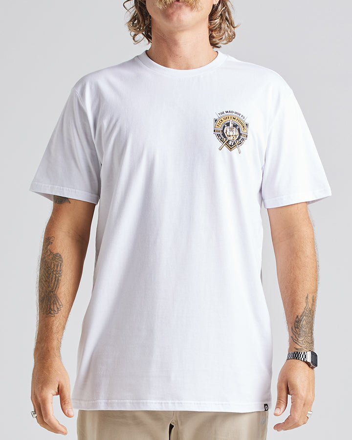 FK OFF IM FISHING | SS TEE - WHITE