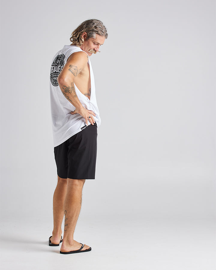 HUEYS LIFE | BOARDSHORT 19" - BLACK