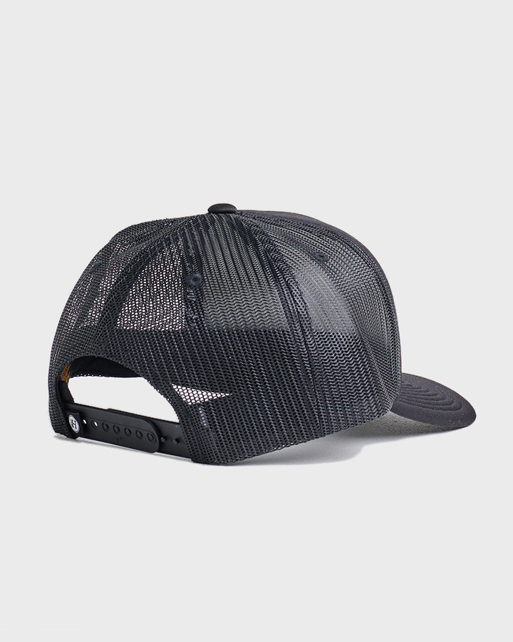 HUEYS LIFE | TWILL TRUCKER - BLACK