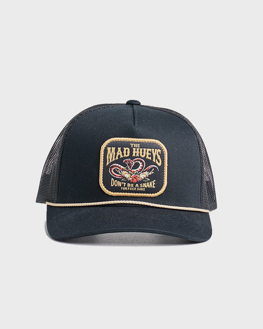 DONT BE A SNAKE | TWILL TRUCKER - BLACK