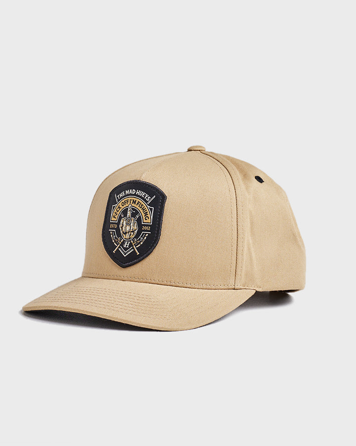 FK OFF IM FISHING | TWILL SNAPBACK - TAN