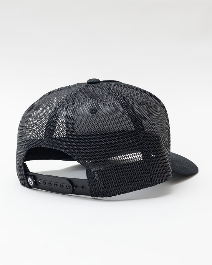 ANCHOR | TWILL TRUCKER - BLACK