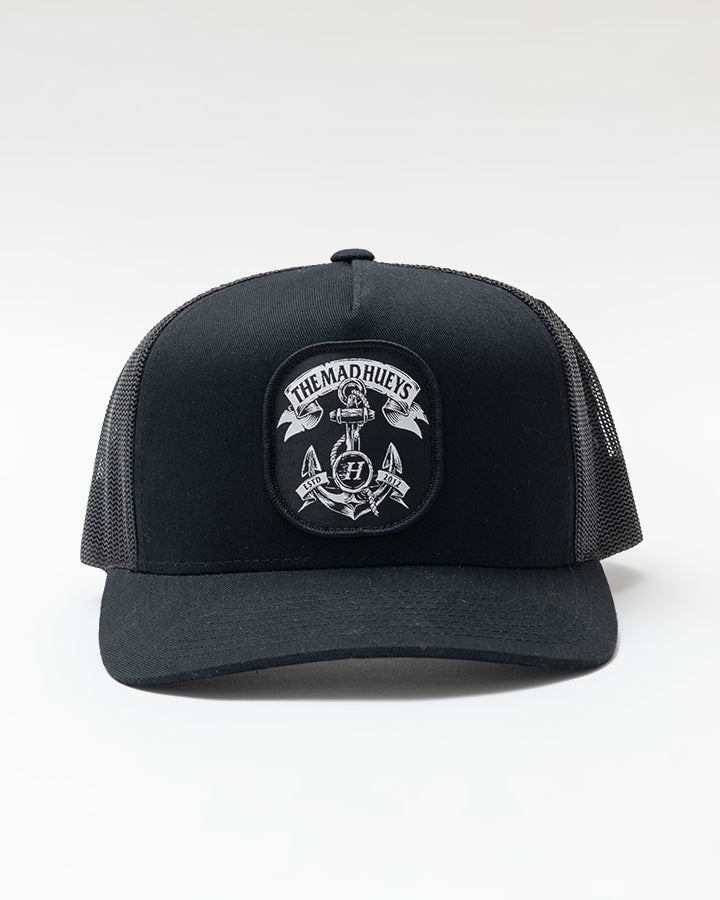 ANCHOR | TWILL TRUCKER - BLACK