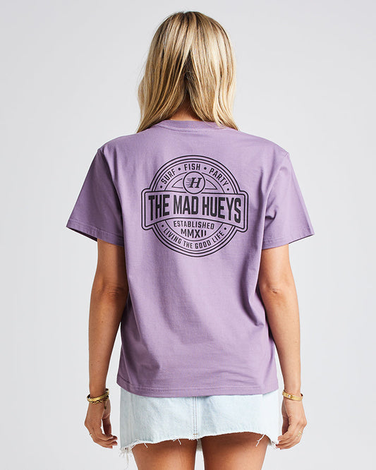 HUEYS LIFE | WOMENS SS TEE - GRAPE