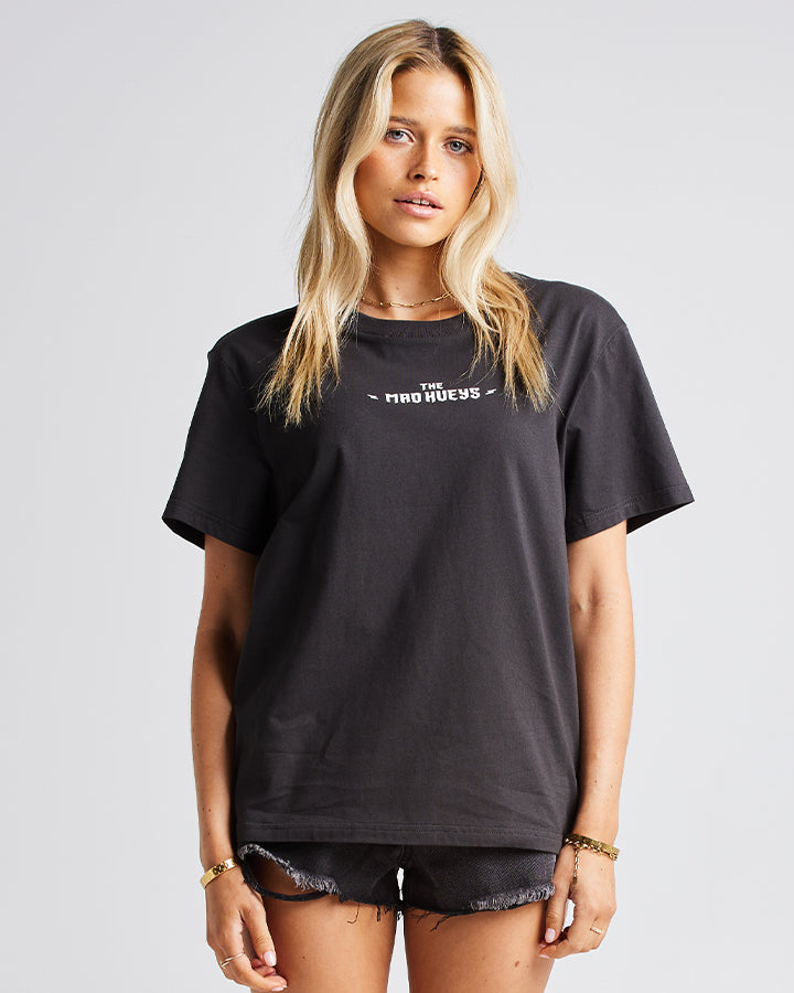 METAL AHOY FKRS | WOMENS SS TEE - VINTAGE BLACK