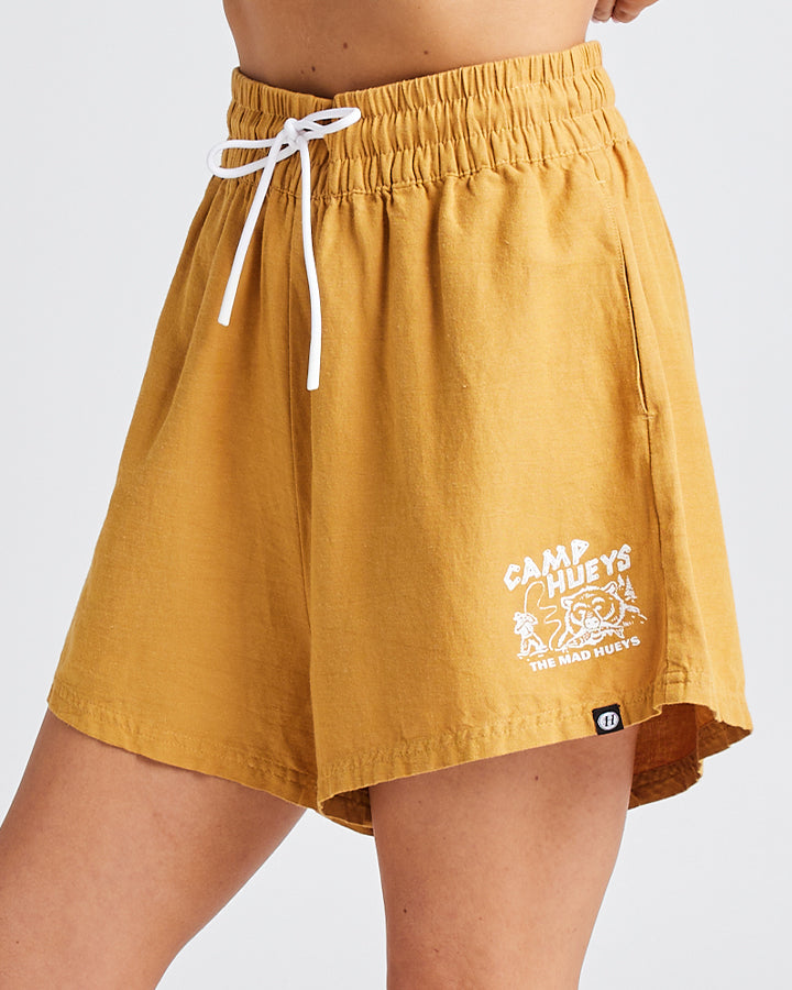 CAMP HUEYS | WOMENS SHORT - MUSTARD