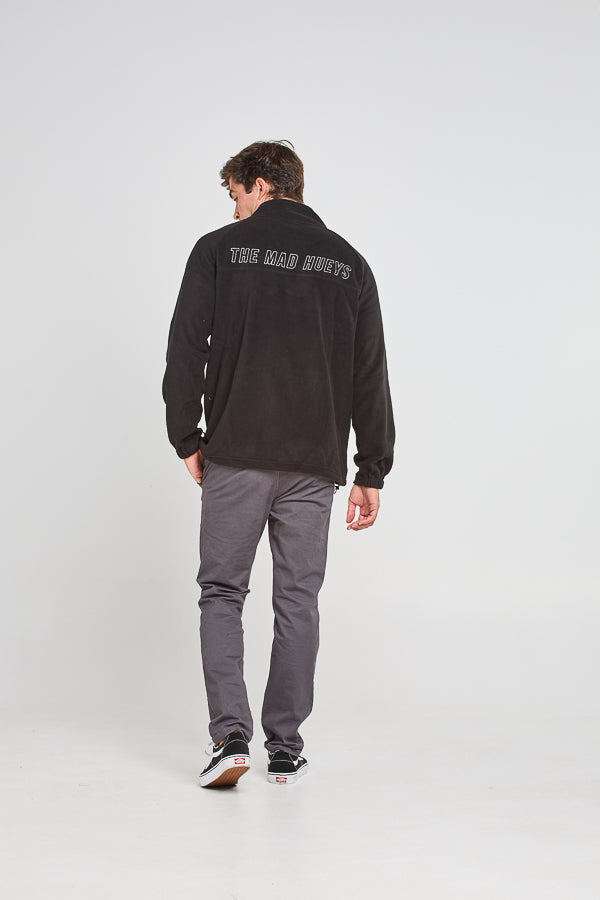 OFFSHORE LOGO | QUARTER ZIP - BLACK